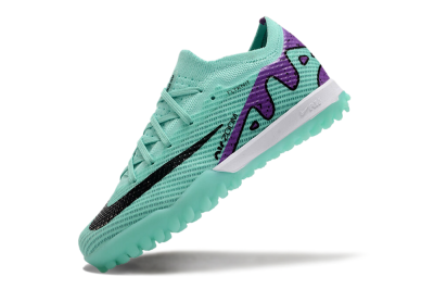 Nike Air Zoom Mercurial Vapor 15 Elite TF Low-Tops Football Shoes - Jade/Purple/Black