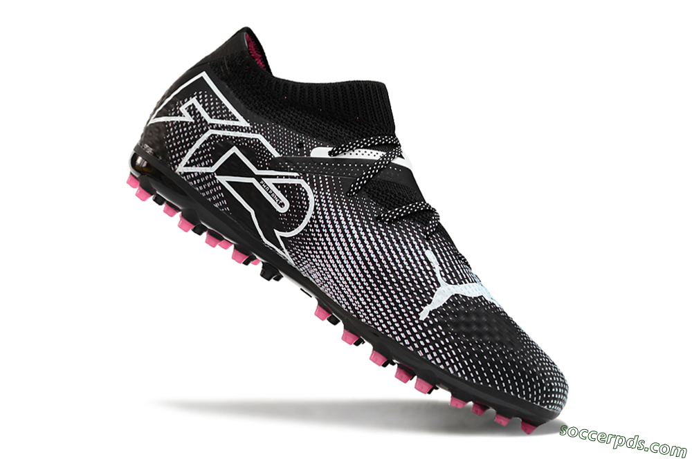 Puma Future Ultimate MG Low-Tops Football Boots - Black/White/Pink 4