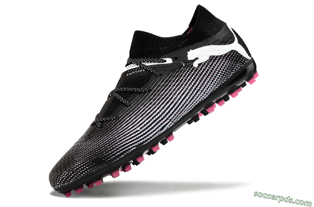 Puma Future Ultimate MG Low-Tops Football Boots - Black/White/Pink 5