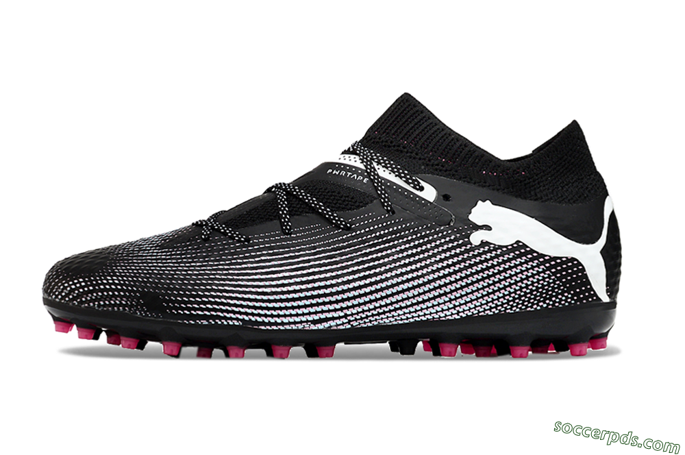 Puma Future Ultimate MG Low-Tops Football Boots - Black/White/Pink 2