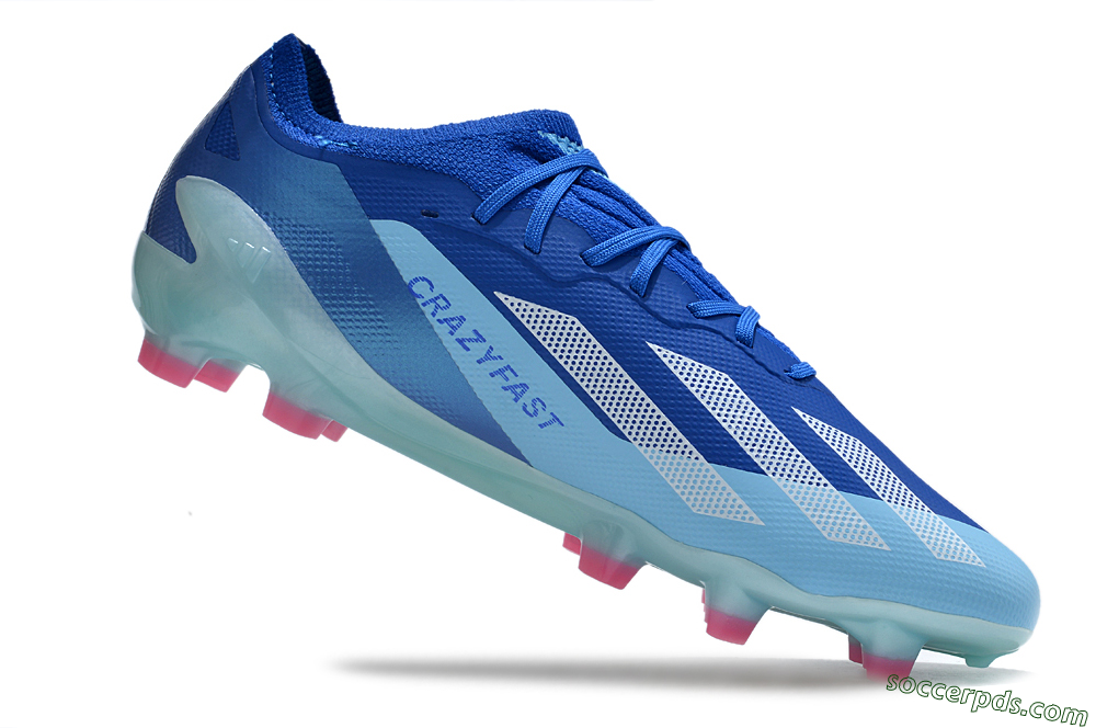Adidas X Speedportal.1 FG Low-Tops Football Boots - Blue/White/Pink 4