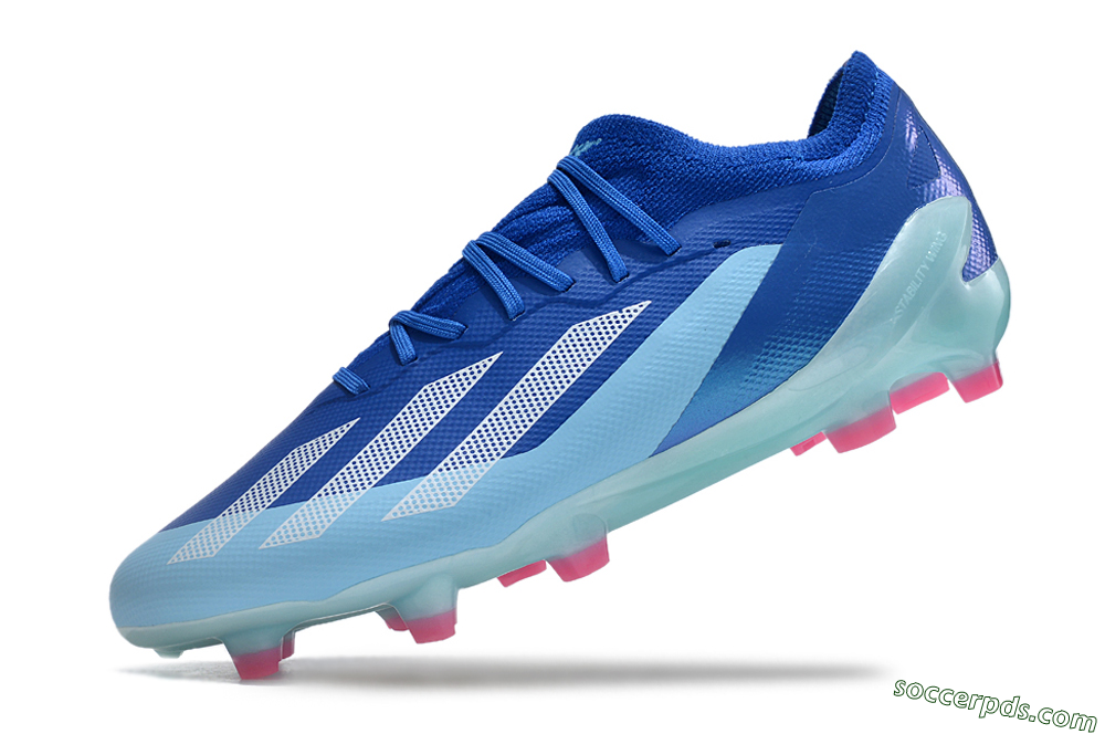 Adidas X Speedportal.1 FG Low-Tops Football Boots - Blue/White/Pink 5