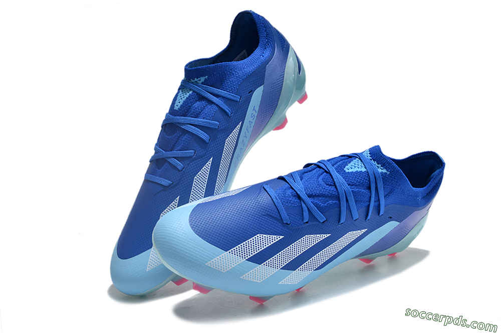 Adidas X Speedportal.1 FG Low-Tops Football Boots - Blue/White/Pink 3