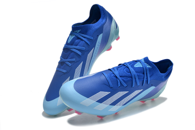 Adidas X Speedportal.1 FG Low-Tops Football Boots - Blue/White/Pink