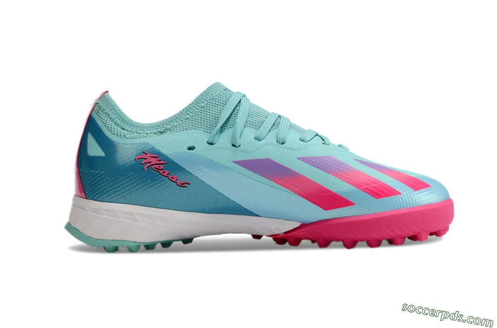Adidas X Speedportal.1 TF Low-Tops Football Shoes - Jade/Pink/Purple 6