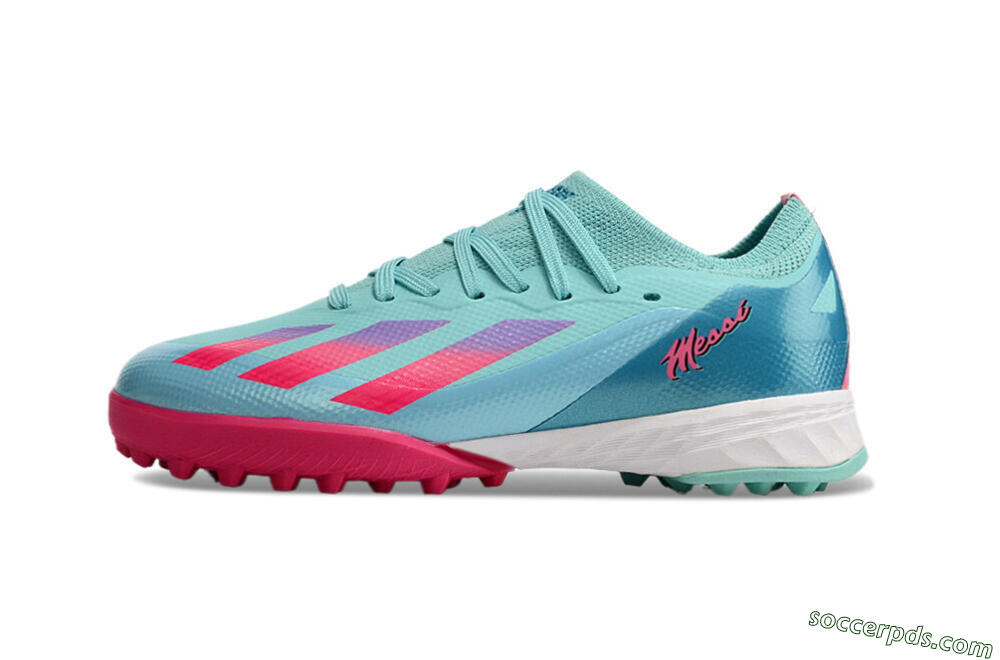 Adidas X Speedportal.1 TF Low-Tops Football Shoes - Jade/Pink/Purple 2