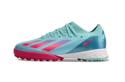 Adidas X Speedportal.1 TF Low-Tops Football Shoes - Jade/Pink/Purple