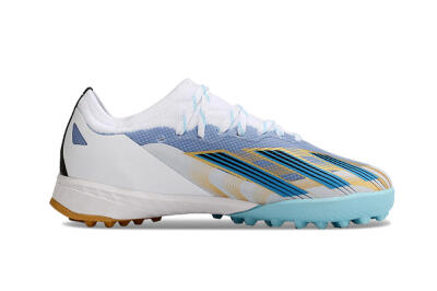Adidas X Speedportal.1 TF Low-Tops Football Shoes - White/Gold/Blue