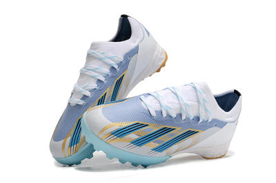 Adidas X Speedportal.1 TF Low-Tops Football Shoes - White/Gold/Blue