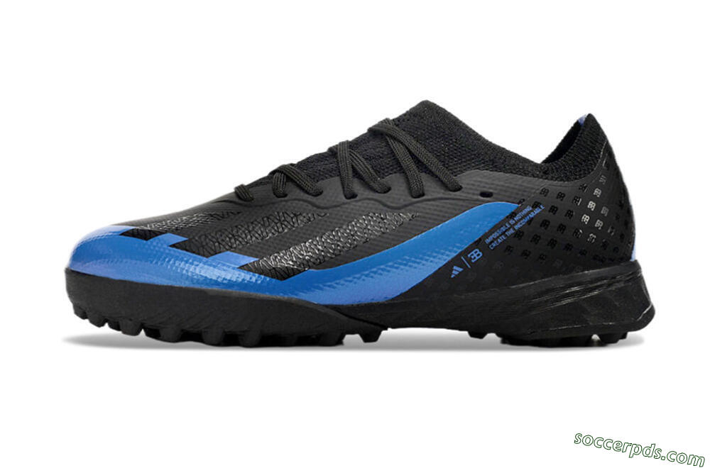 Adidas X Speedportal.1 TF Low-Tops Football Shoes - Black/Blue 2