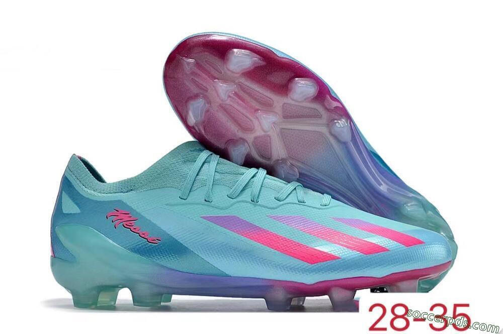 Adidas X Speedportal.1 FG Low-Tops Football Boots - Jade/Pink/Purple 1