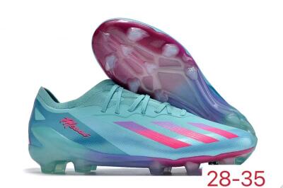 Adidas X Speedportal.1 FG Low-Tops Football Boots - Jade/Pink/Purple