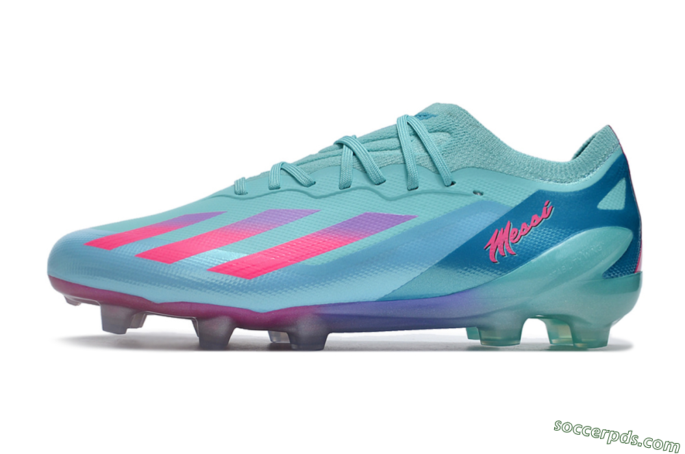 Adidas X Speedportal.1 FG Low-Tops Football Boots - Jade/Pink/Purple 2
