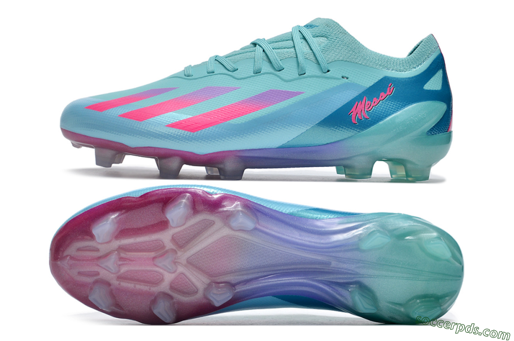 Adidas X Speedportal.1 FG Low-Tops Football Boots - Jade/Pink/Purple 0