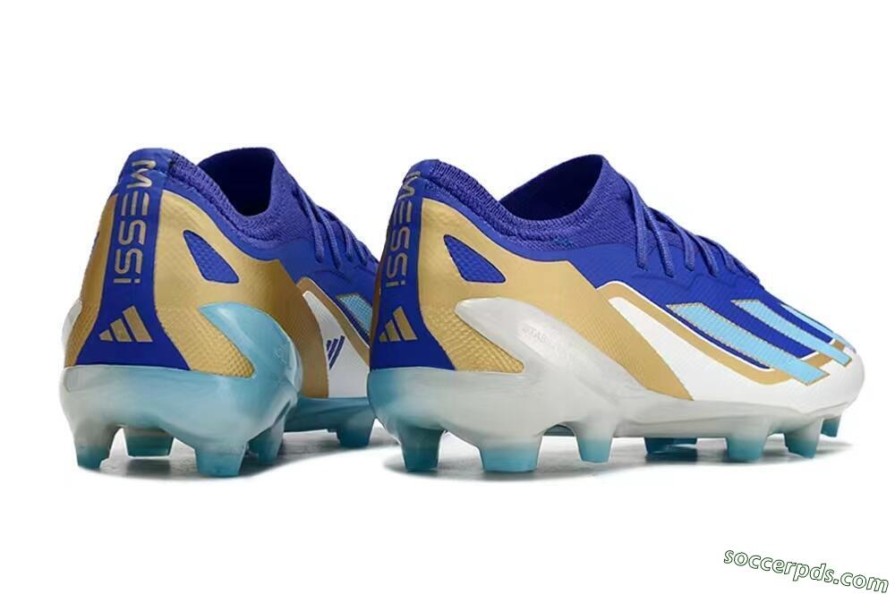 Adidas X Speedportal.1 FG Low-Tops Football Boots - Blue/Gold/White 7