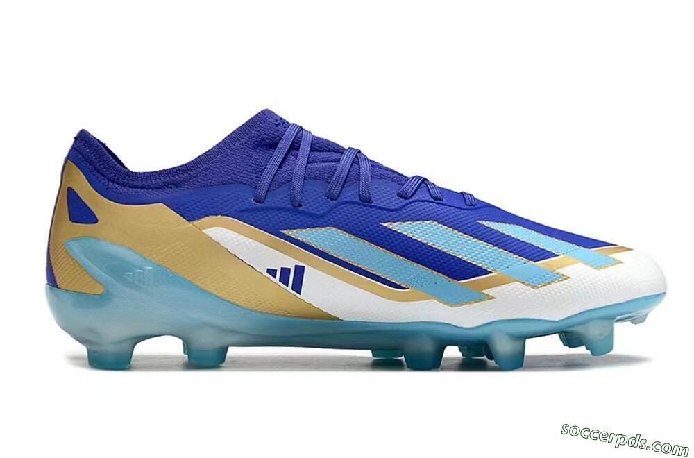 Adidas X Speedportal.1 FG Low-Tops Football Boots - Blue/Gold/White 6