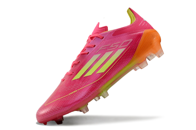 Adidas F50 Elite FG Low-Tops Football Boots - Pink/Yellow/Orange