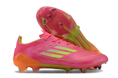 Adidas F50 Elite FG Low-Tops Football Boots - Pink/Yellow/Orange