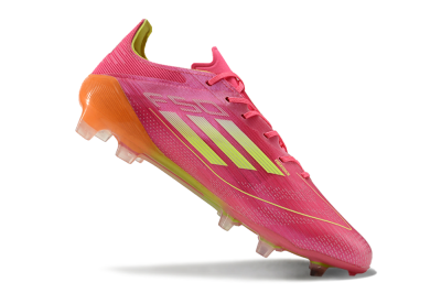 Adidas F50 Elite FG Low-Tops Football Boots - Pink/Yellow/Orange