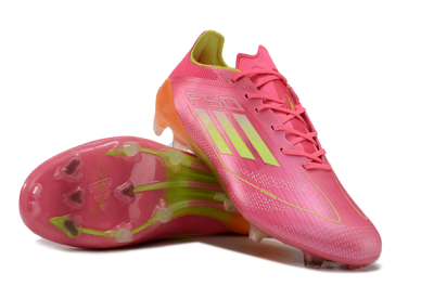 Adidas F50 Elite FG Low-Tops Football Boots - Pink/Yellow/Orange