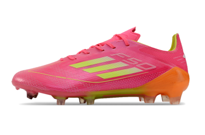 Adidas F50 Elite FG Low-Tops Football Boots - Pink/Yellow/Orange