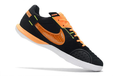Nike Street Gato IC Low-Tops Football Shoes - Black/Orange/White
