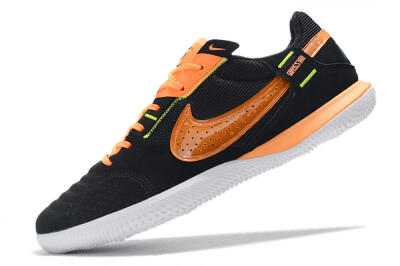 Nike Street Gato IC Low-Tops Football Shoes - Black/Orange/White