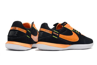 Nike Street Gato IC Low-Tops Football Shoes - Black/Orange/White