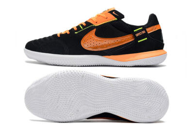 Nike Street Gato IC Low-Tops Football Shoes - Black/Orange/White