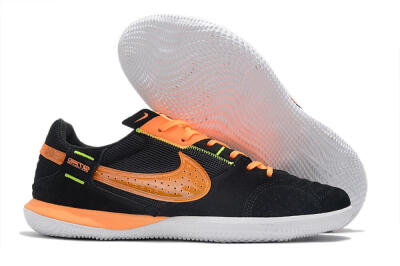Nike Street Gato IC Low-Tops Football Shoes - Black/Orange/White