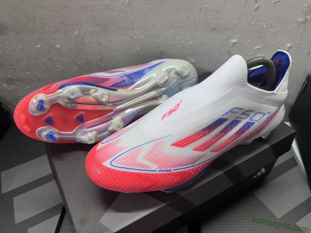 Adidas F50 Adizero FG Low-Tops Football Boots - Red/White/Blue