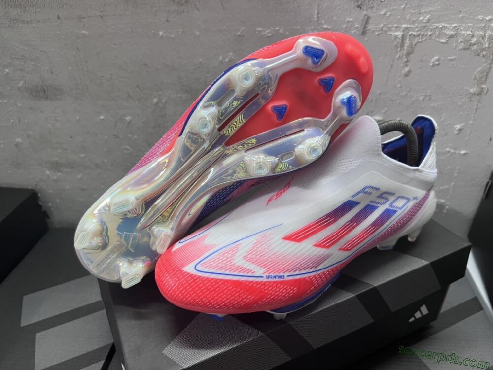 Adidas F50 Adizero FG Low-Tops Football Boots - Red/White/Blue