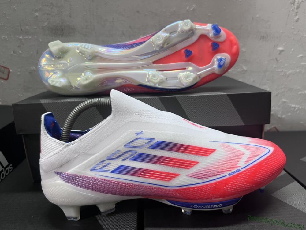 Adidas F50 Adizero FG Low-Tops Football Boots - Red/White/Blue