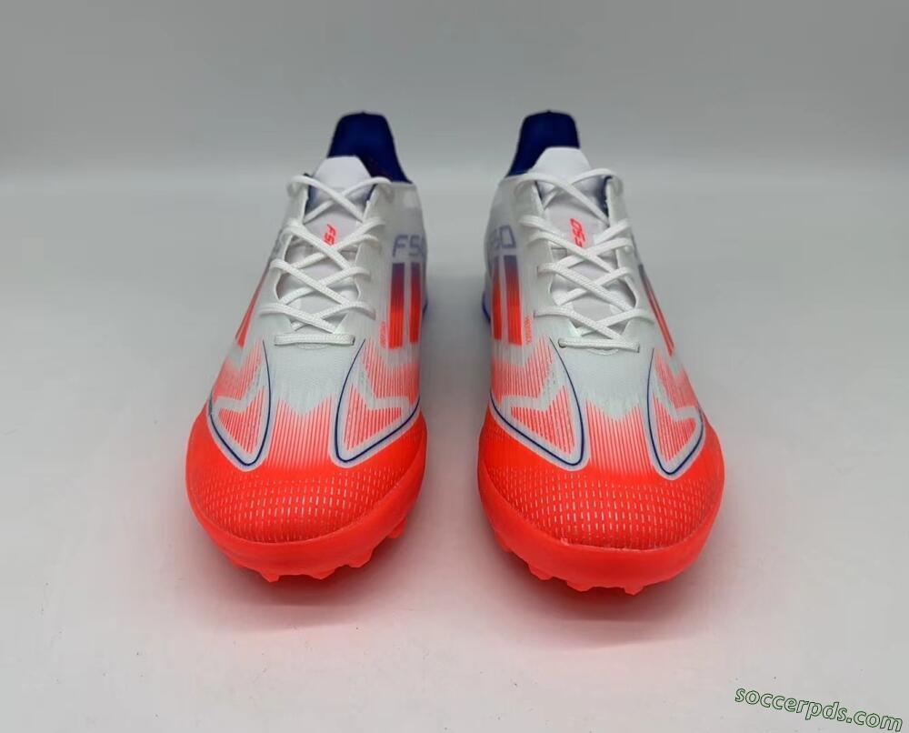 Adidas F50 Pro TF Low-Tops Football Shoes - White/Red/Blue
