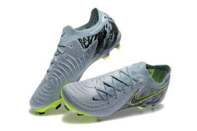 Nike Phantom Luna Elite FG Low-Tops Football Boots - Grey/Yellow/Black
