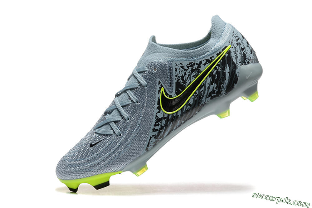 Nike Phantom Luna Elite FG Low-Tops Football Boots - Grey/Yellow/Black 7