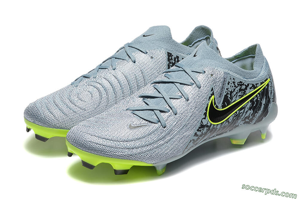 Nike Phantom Luna Elite FG Low-Tops Football Boots - Grey/Yellow/Black 8