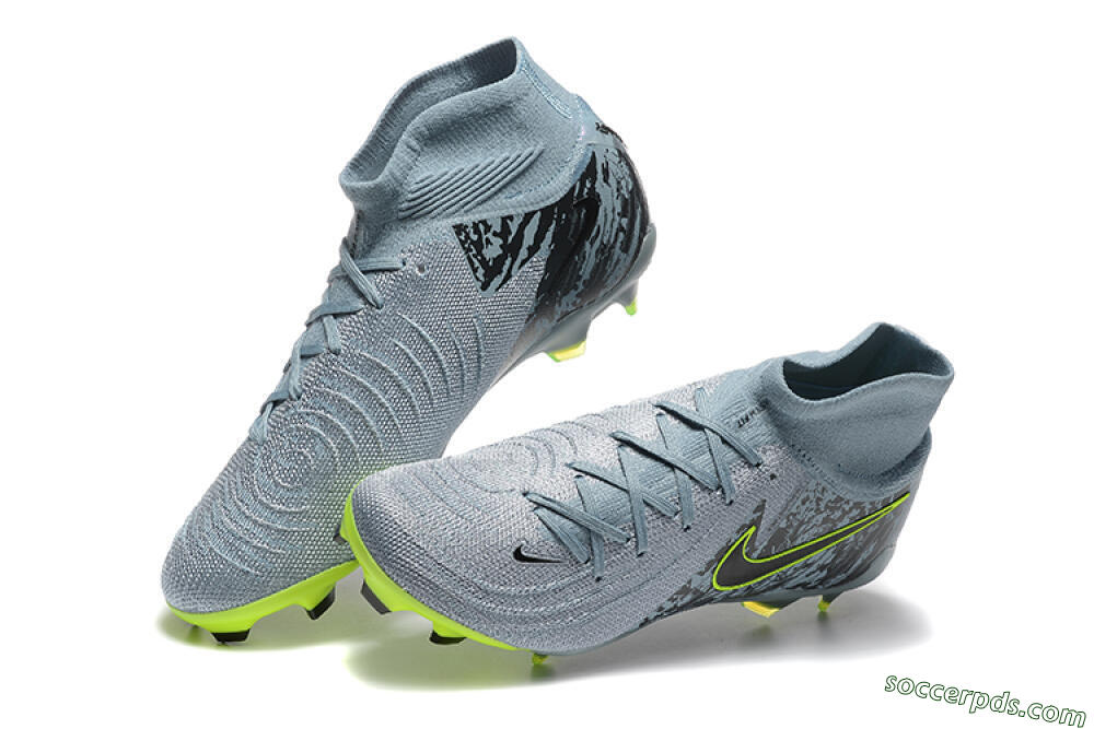 Nike Phantom Luna Elite FG High-Tops Football Boots - Grey/Yellow/Black 6