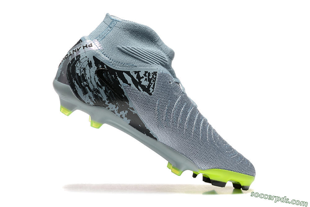 Nike Phantom Luna Elite FG High-Tops Football Boots - Grey/Yellow/Black 7