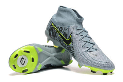 Nike Phantom Luna Elite FG High-Tops Football Boots - Grey/Yellow/Black