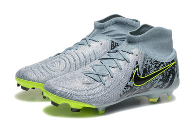Nike Phantom Luna Elite FG High-Tops Football Boots - Grey/Yellow/Black