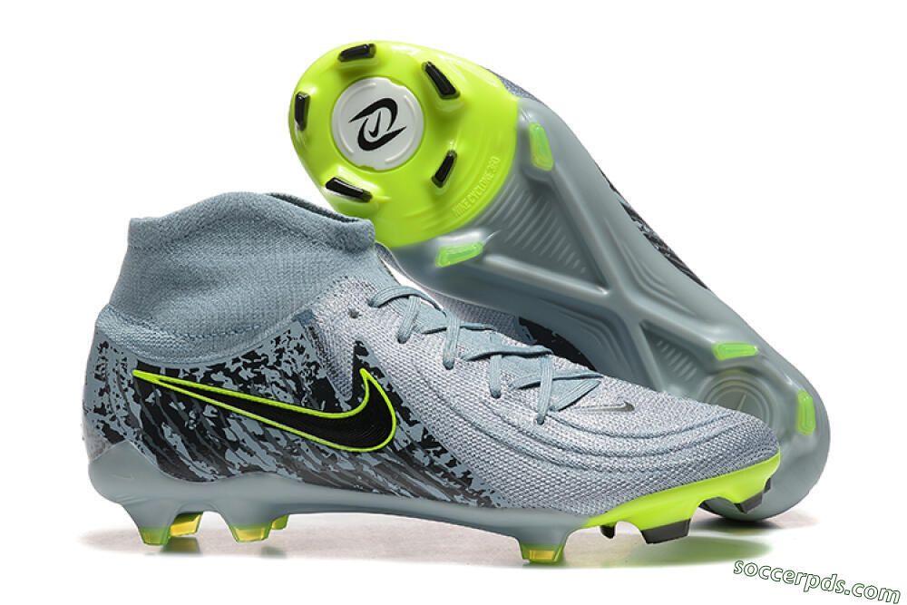 Nike Phantom Luna Elite FG High-Tops Football Boots - Grey/Yellow/Black 1
