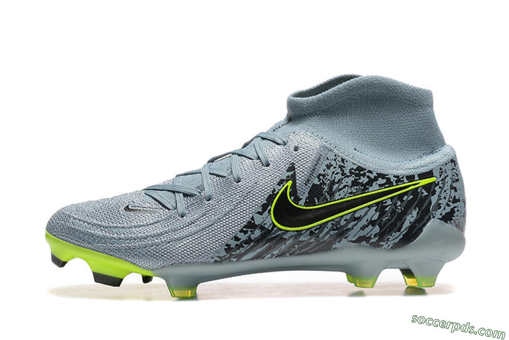 Nike Phantom Luna Elite FG High-Tops Football Boots - Grey/Yellow/Black 2