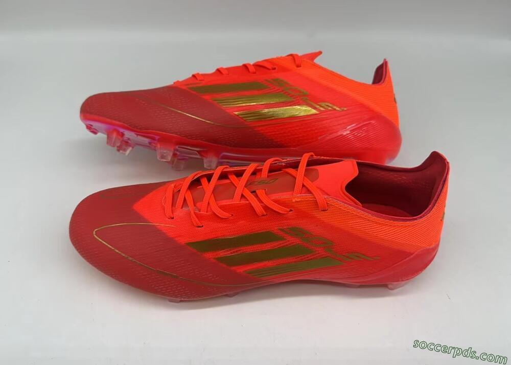 Adidas F50 Elite FG Low-Tops Football Boots - Red/Gold