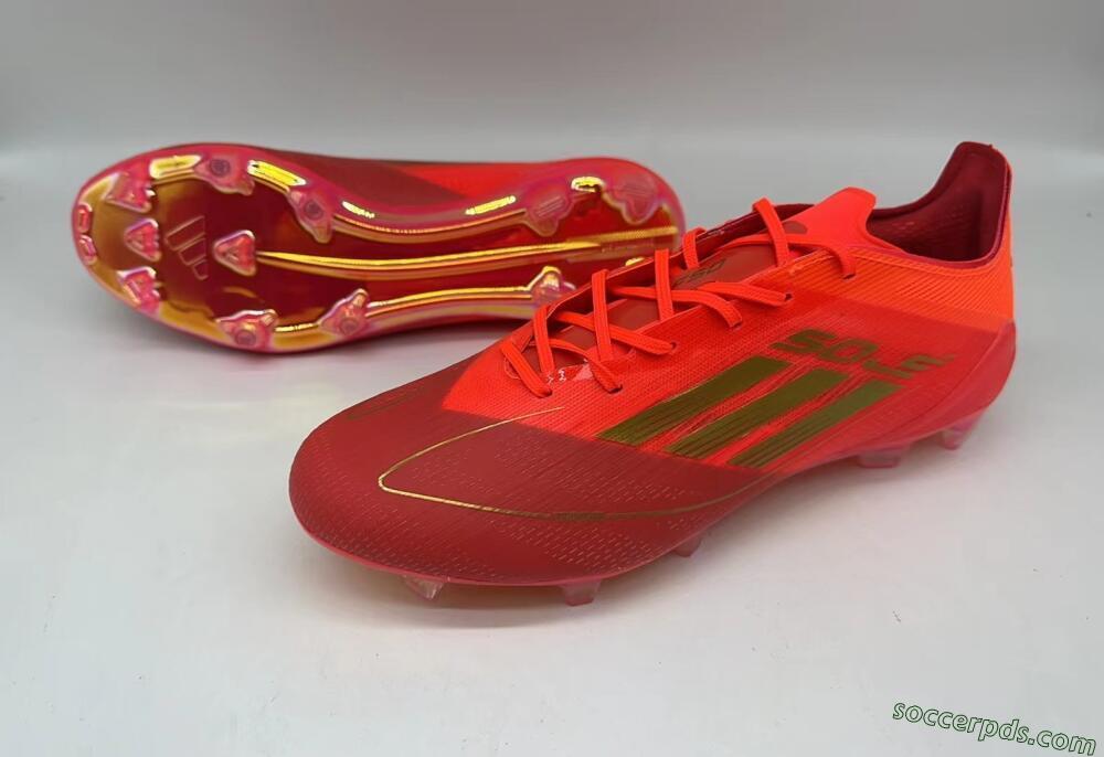 Adidas F50 Elite FG Low-Tops Football Boots - Red/Gold