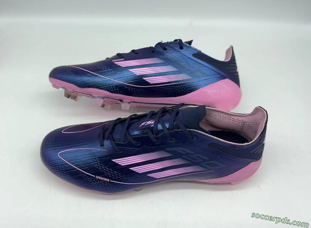 Adidas F50 Elite FG Low-Tops Football Boots - Blue/Pink/Black