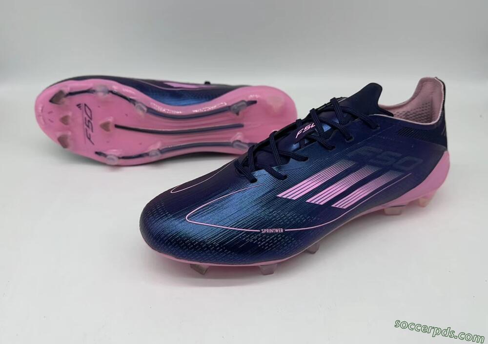 Adidas F50 Elite FG Low-Tops Football Boots - Blue/Pink/Black