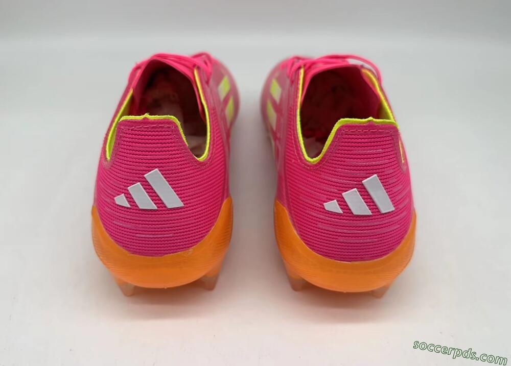 Adidas F50 Elite FG Low-Tops Football Boots - Pink/Yellow/Orange