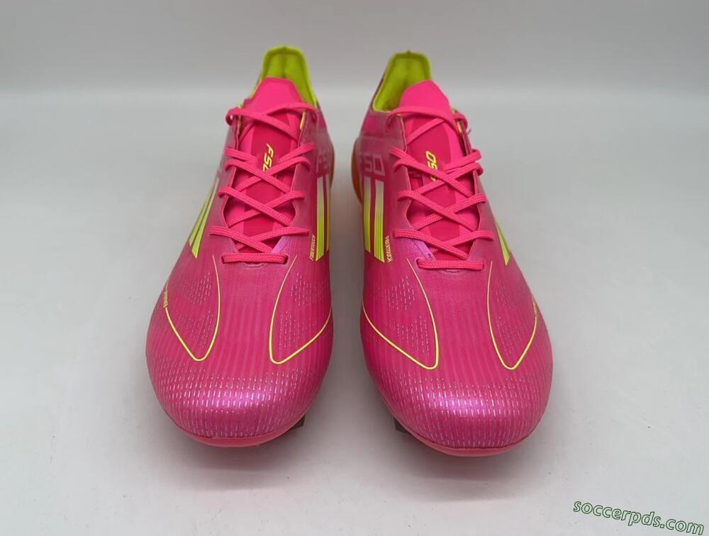 Adidas F50 Elite FG Low-Tops Football Boots - Pink/Yellow/Orange