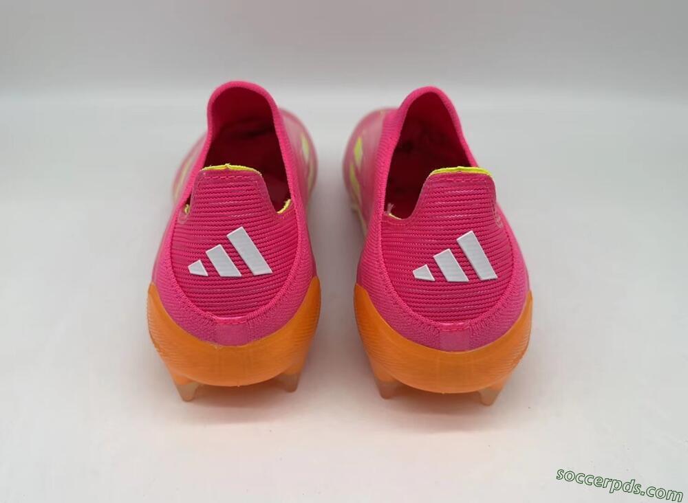Adidas F50 Elite FG Low-Tops Football Boots - Pink/Yellow/Orange